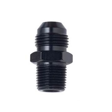 AN10 X 1/2 MPT, STRAIGHT ADAPTER BLACK