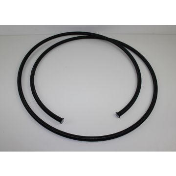 AN10 Nylon omspunnet AN PTFE slange  pris pr. 50 cm.