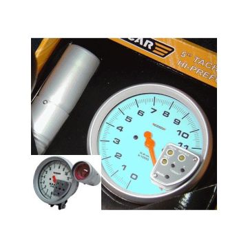 R-PERFORMANCE 5 TACHOMETER WITH SHIFT + RECALL 4/5/6 CYL BLUE LIGHT